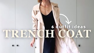 6 Ways to Style a Trench Coat  Casual amp Chic Outfits shop your wardrobe [upl. by Jule]