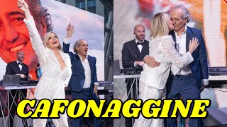 Simona Ventura e Giovanni Terzi festa prematrimoniale una vera Cafonaggine [upl. by Rainger]