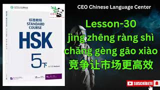 HSK5下）Standard course 标准教程（练习听力）（Lesson 30） [upl. by Aciruam324]