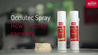 Renfert Occlutec Spray How to use correctly [upl. by Woll]