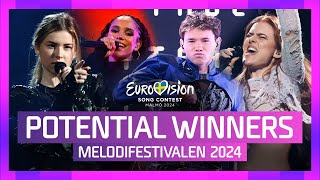 🇸🇪 Melodifestivalen 2024  Potential WINNERS 🏆 With Comments [upl. by Lawford]