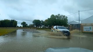 Heavy rain in Bothaville South Africa flooding the roads [upl. by Wallace]