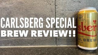 Carlsberg Special Brew Danish Lager Review [upl. by Amrak]