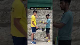 Average player in badminton trending badminton trendingshorts viralshot shorts popular phonk [upl. by Wyndham]