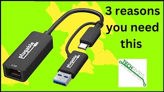 3 things you need to know about the Plugable 25GB USB Ethernet Adapter for Laptop [upl. by Mot]