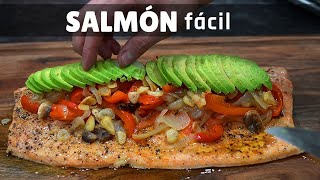 SALMON AL AJILLOGARLIC SALMON [upl. by Ilke]