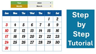 How to create dynamic Calendar in Google Sheet [upl. by Linders945]