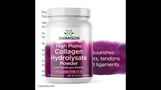 Swanson Premium Collagen Hydrolysate Powder  Collagen Peptides [upl. by Derby]