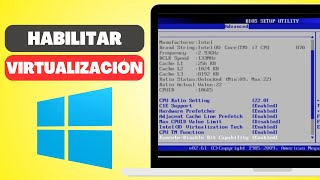 Windows 11 Cómo habilitar la virtualización VTx en BIOS [upl. by Garmaise]