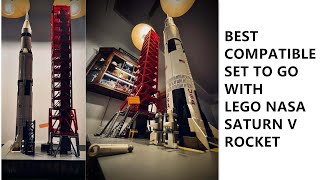 Best Brick Set to Go with the LEGO Saturn V ENBRIC NASA SATURN V LAUNCH TOWER REVIEW [upl. by Kono]