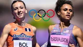 Sydney McLaughlin Levrone amp Femke Bol Storms into Semi Finals  Paris Olympics 2024 [upl. by Nivrehs]