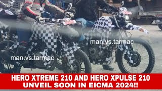 HERO XTREME 210 AND HERO XPULSE 210 UNVEIL SOON IN EICMA 2024 [upl. by Puff]