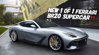 Introducing The 1 of 1 Ferrari BR20 V12 Supercar [upl. by Miche]