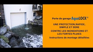 AquaLOCK® Porte de garage basculante  Instructions de montage détaillées Français [upl. by Lagas432]