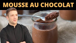 MOUSSE AU CHOCOLAT extra légère  2 astuces [upl. by Daley]