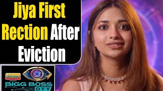 Bigg Boss OTT2 Jiya Shankar first Reaction after EVICTION Abhishek vs Elvish Yadav पर क्या बोली [upl. by Dutch]