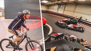 Indoor Go Kart Race  Miniramp Session [upl. by Axe]