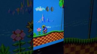 Sonic Sega Master system 50hz vs 60hz retrogaming sega sonic [upl. by Esinereb]