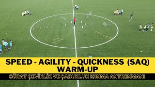 Speed  Agility  Quickness Training Soccer SAQ  WarmUp  U11  U12  U13  U14 SAQ warmup [upl. by Nodgnal]