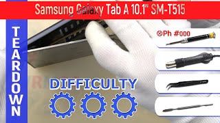 Samsung Galaxy Tab A 101 2019 SMT515 📱 Teardown Take apart Tutorial [upl. by Anitsud]