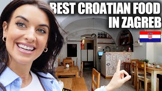 TRYING TO FIND TRADITIONAL CROATIAN FOOD IN ZAGREB  Croatia in 30 days [upl. by Manoff]