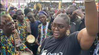 ENIOLA BADMUS K1 DE ULTIMATE GBENGA DANIEL K1 WIFE DAPO ABIODUN AT OJUDE OBA IJEBUODE 2024 [upl. by Bluh622]