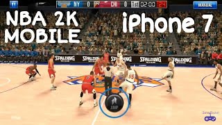 NBA2K Mobile on iPhone 7Ultra Graphics Gameplay [upl. by Adnohsat]