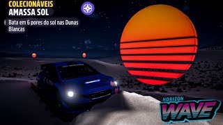 Colecionáveis  AMASSA SOL  Bata em 6 pores do sol nas Dunas Blancas no Forza Horizon 5 🎮 [upl. by Lowenstein]