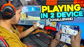 Playing Free Fire in Mobile amp PC at Same Time [upl. by Peddada509]