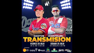 🔴Pomares2023 CHONTALES VS DANTOS JUEGO 4 ⚾️ [upl. by Adieren]