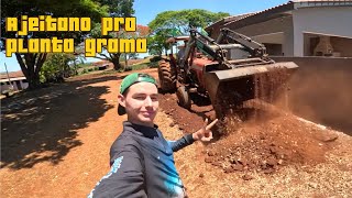 Arrumando a cerca e ajeitano a frente da casa do patrão pra planta grama [upl. by Sydelle258]