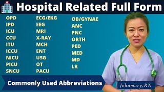 Commonly Used Hospital Related Full form of OPD IPD ICU CCU ITU ICCU NICU PICU SNCU  gk Quiz [upl. by Fates305]