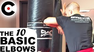 How to Throw Elbows  The 10 Basic Elbow Strikes  Effective Martial Arts [upl. by Euqinmod]