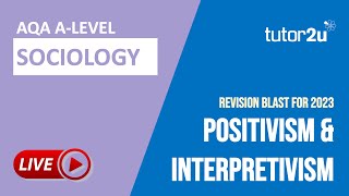 Positivism amp Interpretivism  ALevel Sociology Live Revision Session [upl. by Ursulette]