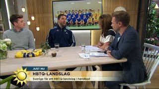 Sverige får ett HBTQlandslag i handboll  TV4 Sport [upl. by Annaujat]