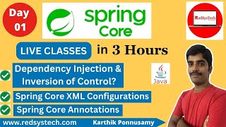 Java Spring Framework  Spring Framework  Spring Framework Tutorial  Full Course  JavaRedSysTech [upl. by Nale]