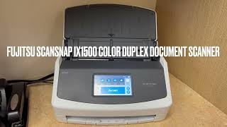 Fujitsu ScanSnap iX1500 Color Duplex Document Scanner with Touch Screen for Mac or PC Review [upl. by Lebiralc164]