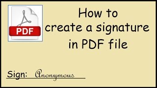 How to electronically sign a PDF document on Windows 10 [upl. by Ivar]