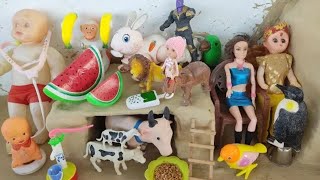 sittu bittu ki kahani part 176 barbie doll all day routine in indian village  barbie doll story [upl. by Kinelski]