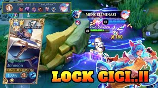 JOHNSON MAKES CICI CRY 🤣  TARGET LOCK  CICI ✅   MLBB [upl. by Ned]