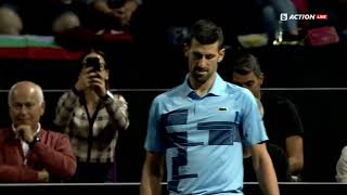 2024 POSTBANK VISA TENNIS GALA Grigor Dimitrov  Novak Djokovic [upl. by Sahcnip]