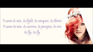 Nicki Minaj  Fly feat Rihanna Lyrics Video [upl. by Anitsyrhk68]