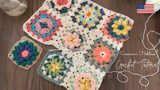 NO MORE ENDS Join All Squares At A Time Join As You Go In The Rows Crochet Granny Squares [upl. by Garrard682]