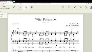 Witaj Pokarmie  SATB [upl. by Etnoj]