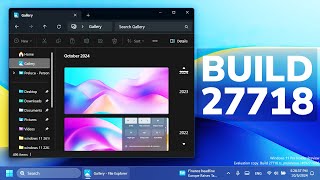 New Windows 11 Build 27718 – New File Explorer Start Menu Taskbar Changes and Fixes Canary [upl. by Bartholemy]