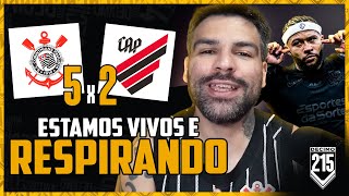 MEMPHIS CACETOU VITÓRIA IMPORTANTE E FRAMIENGU  CORINTHIANS 5X2 ATLÉTICO PARANAENSE [upl. by Airekahs]