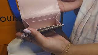 LOUIS VUITTON ROSALIE COIN PURSE UNBOXING [upl. by Obediah]