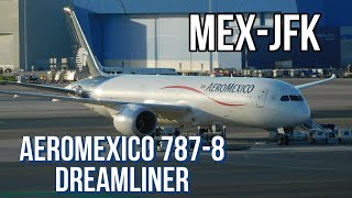 Aeromexico 7878 Mexico  New York JFK Economy [upl. by Nnahgiel]