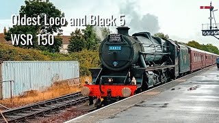 44871 quotBlack 5quot visits Minehead with the OLDEST working steam loco and 7812 6990 and No3 [upl. by Ariec]