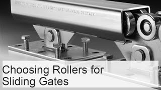 Shortened Headline 98 characters Sliding Gate Rollers Guide Models Dimensions Support Constru [upl. by Nellak]